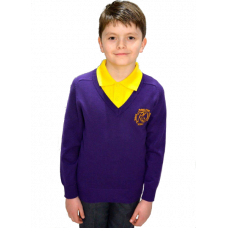 Robert Owen Primary Cotton V-Neck Jumper